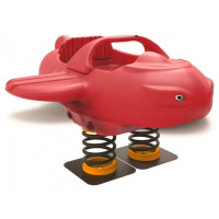 Гойдалка на пружині,  з литого пластику "Літак"